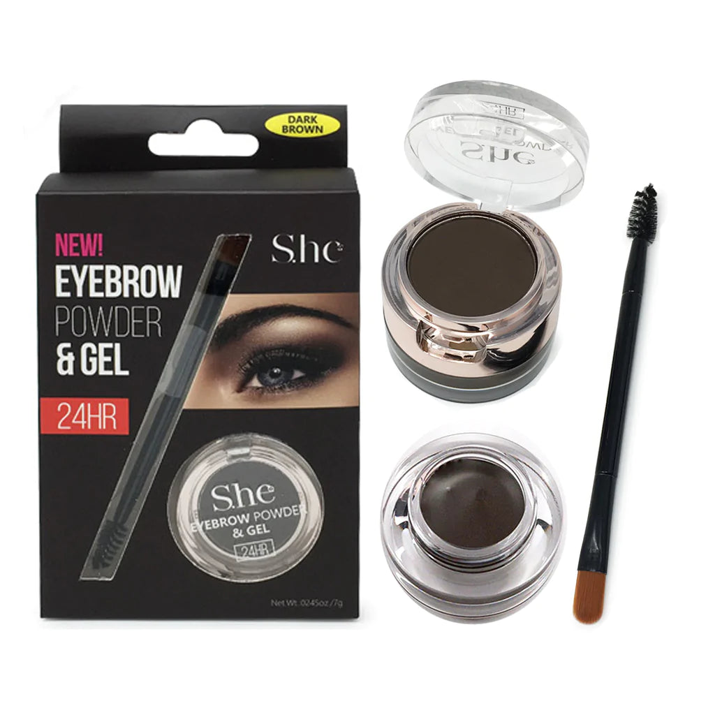 Eyebrow Powder & Gel Dark brown