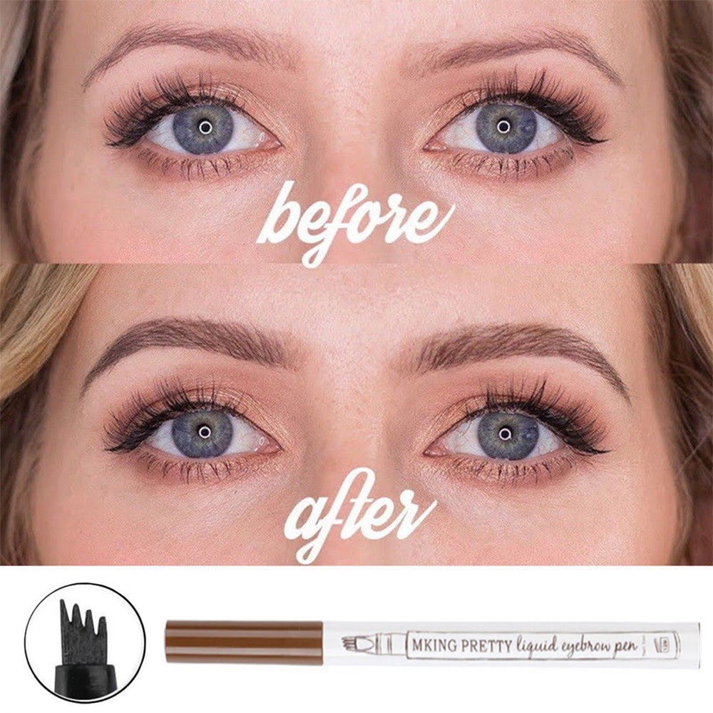 Liquid eyebrow microblading